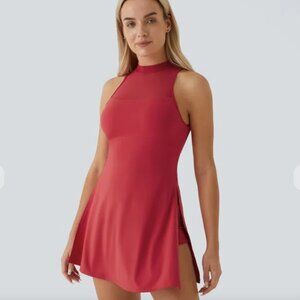 Halara Softlyzero™ Airy Contrast Mesh Active Dress-Easy Peezy Edition